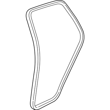 GM 15244248 Weatherstrip,Rear Side Door