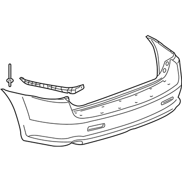 2009 Pontiac Torrent Bumper - 19168400