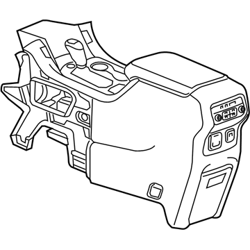 GM 84111779 Console Assembly, Front Floor *Black