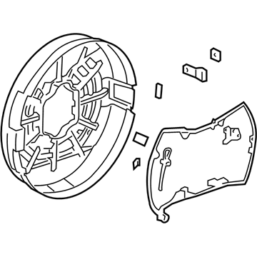 GM 25783245 Carrier Pkg, Spare Wheel *Paint To Mat