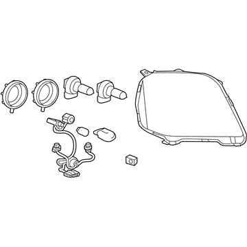 GM 84791981 Front Headlight Assembly