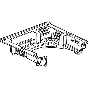 GM 84407806 Compartment Assembly, Rear Compartment Floor Stowage Trim *Dune