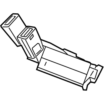 GM 19332733 Belt Kit,Rear Seat (Buckle Side) *Shale *Shale