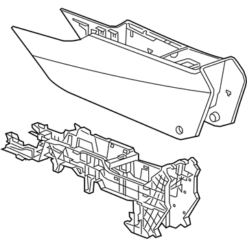 GM 13498660 Console Assembly, Front Floor Lower *Black