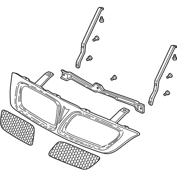 GM 10403587 Grille Assembly, (Service Only) *Paint To Mat