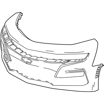 GM 84341870 Front Bumper Cover *Service Primer