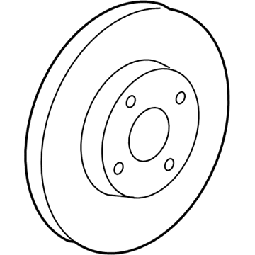 GM 13584674 Front Brake Rotor (Coated)