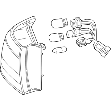 GM 22879047 Lamp Assembly, Back Up & Tail