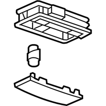 GM 13426602 Lamp Assembly, Rear Seat Position Center Reading *Light Atmospher