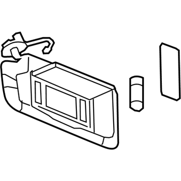 GM 42598931 Sunshade Assembly, . *Galvanized Z