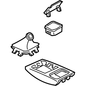 GM 10159082 PLATE, Floor Console