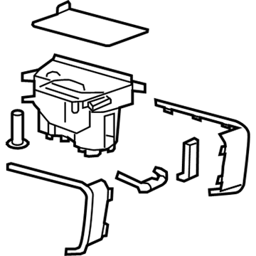 GM 22742344 Holder Assembly, Front Floor Console Cup *Cocoa