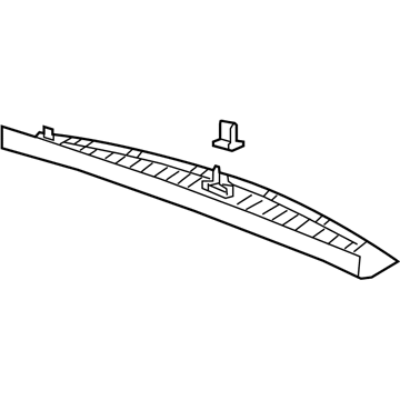 GM 84256063 Panel Assembly, L/Gate Upr Ctr Tr Fin *Black