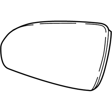 GM 26208088 Mirror, Outside Rear View (Reflector Glass & Backing Plate)
