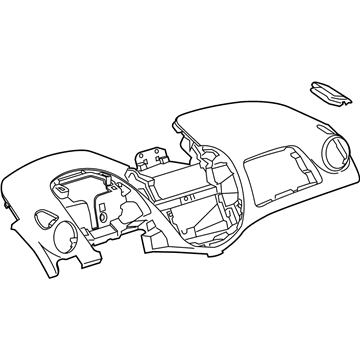 GM 95329464 Panel, Instrument Panel Upper Trim *Titanium