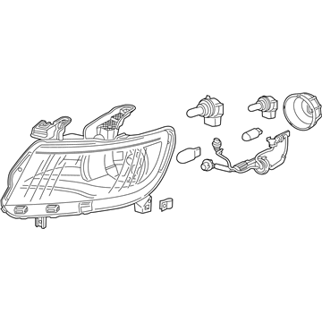 GM 84630989 Front Headlight Assembly