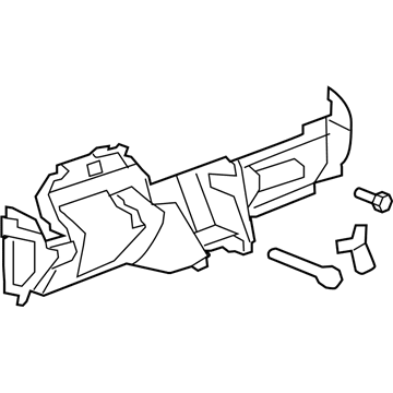 GM 22846327 Panel Assembly, Instrument Panel Lower Trim *Titanium