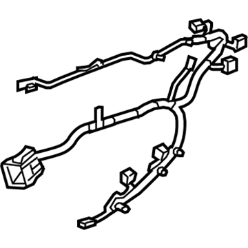 GM 84013998 Harness Assembly, Front Side Door Courtesy Lamp & Door Lock & Power Window Wr