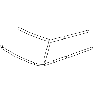 GM 15660623 Stripe, Front Side Door Upper Lh