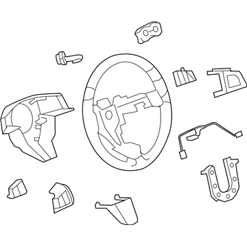 GM 22859510 Steering Wheel Assembly *Ebony