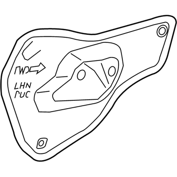 GM 23110270 Deflector Assembly, Rear Side Door Water