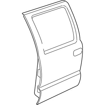 GM 12479886 Door Assembly,Rear Side, Rh