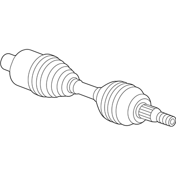 GM 84070178 Front Driver Side Half, Shaft Assembly