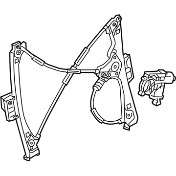 2016 Cadillac ELR Window Regulator - 23421475