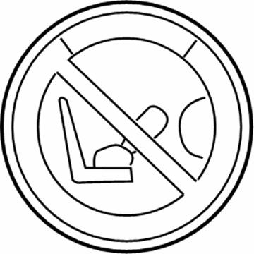 GM 19317025 Label,Airbag Front Seat Side Module Caution