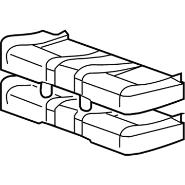 GM 25868368 CUSHION, Front/Rear