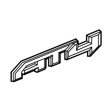 GM 84682635 Plate Assembly, Front S/D Mktg Pkg Na *Bright Chromm