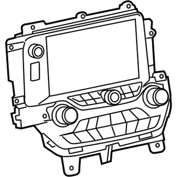 GM 23169940 Control Assembly, Amplitude Modulation/Frequency Modulation Stereo Radio