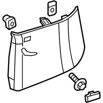 GM 23260141 Molding Assembly, Body Rear Corner Upper Garnish *Shale