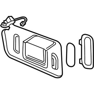 GM 84549249 Sunshade Assembly, . *Lt Titanium