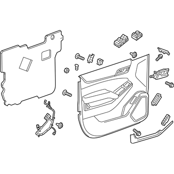 GM 22953141 Trim Assembly, Front Side Door *Dune