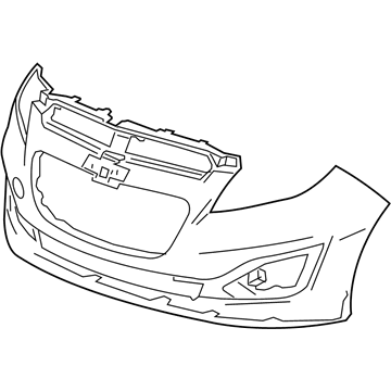GM 95141830 Front Bumper Cover *Less Finish