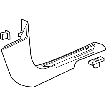 GM 84293720 Molding Assembly, Front S/D Sill Garn *Shale