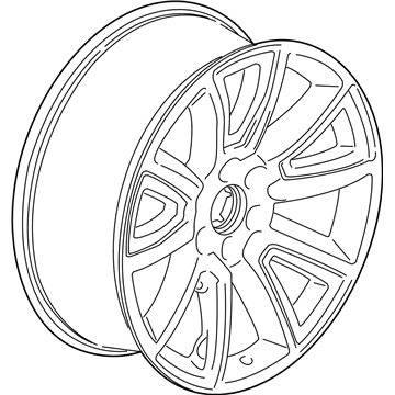 GM 22905550 Wheel Rim, 22X9J Aluminum 27Mm Outside 139.7X6Xm14 Bellcrank