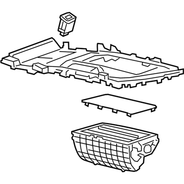 GM 84438470 Plate Assembly, F/Flr Cnsl Tr *Black