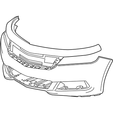 GM 22990034 Front Bumper Cover Upper