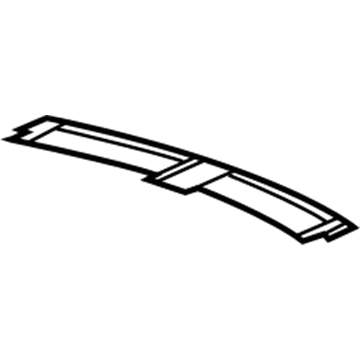 GM 22766958 Stripe, Rear End Spoiler *Sblade Slvr