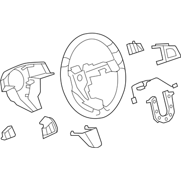 GM 22859493 Wheel Assembly, Steering *Cocoa