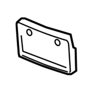 GM 10347147 Bracket Assembly, Front License Plate