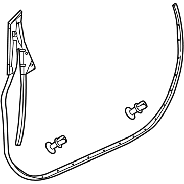 GM 13439474 Weatherstrip Assembly, Front Side Door (Door Side)