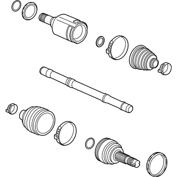 GM 94522009 Front Driver Side Half, Shaft Assembly