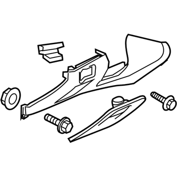 GM 42385136 Bolster Assembly, Instrument Panel Knee *Black