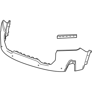 GM 84779370 Fascia Assembly, Front Bpr Upr *Serv Primer