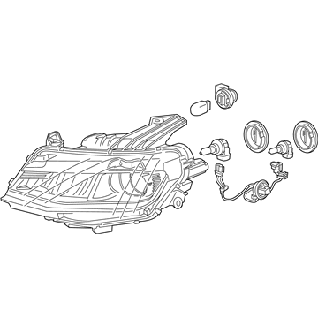 GM 84078851 Headlamp Assembly