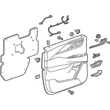 GM 23331060 Trim Assembly, Rear Side Door *Cocoa