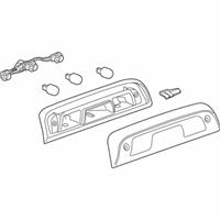 23509162 - Genuine GM Lamp Asm-High Mount Stop & Cargo